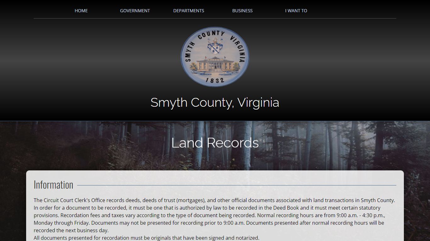 Smyth County Circuit Court Land Records